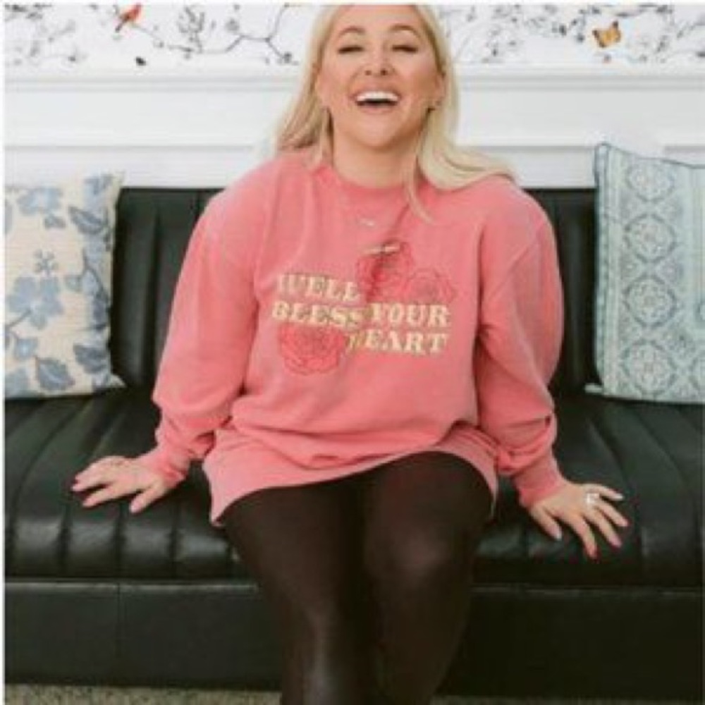 Women's Coral Graphic Pullover Sweatshirt